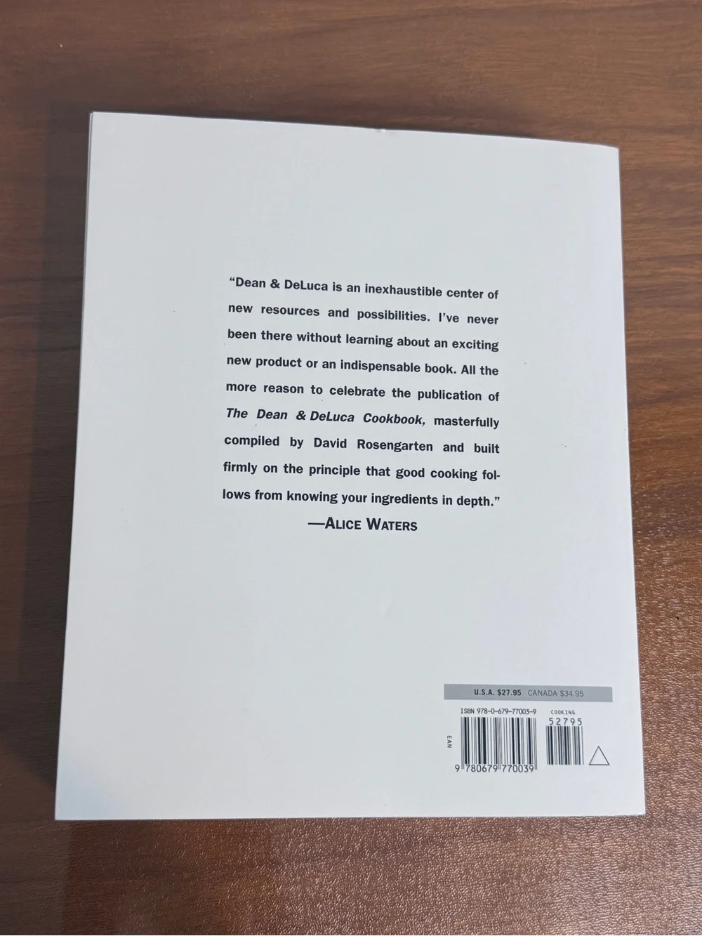 The Dean & Deluca Cookbook, David Rosengarten SC 1996